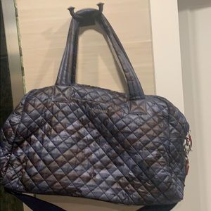 MZ Wallace EUC- dark blue camo travel JIm